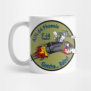 F-14 Tomcat - AIM-54 Phoenix Gotcha... Baby! Green Clean Style Mug